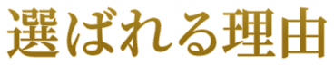 選ばれる理由
